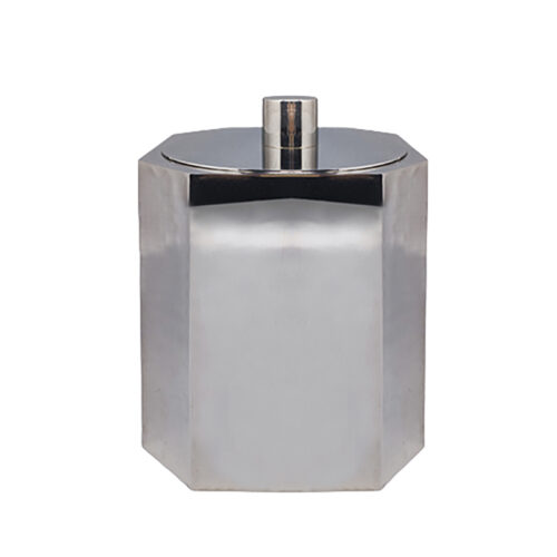 1970s Octagonal Ice Bucket by Marengo in Metal. Made in Italy