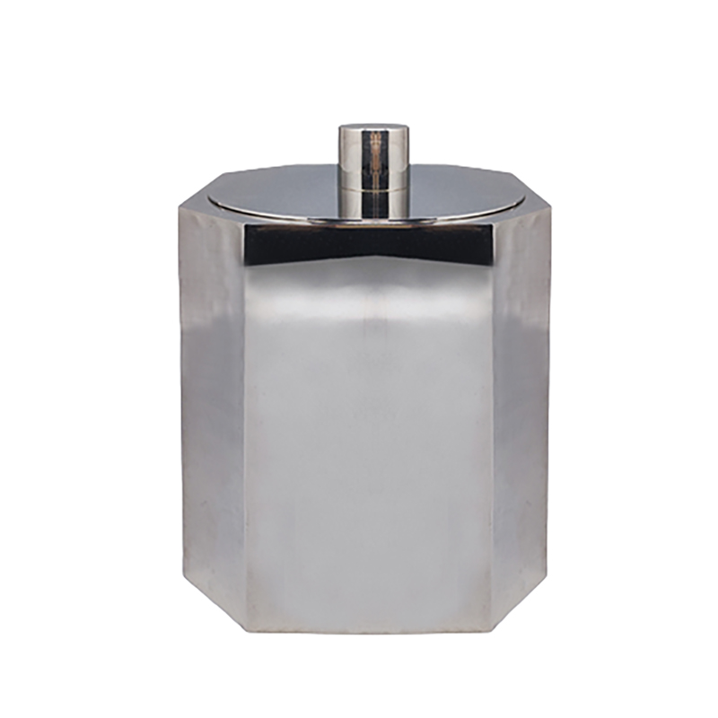 1970s Octagonal Ice Bucket by Marengo in Metal. Made in Italy