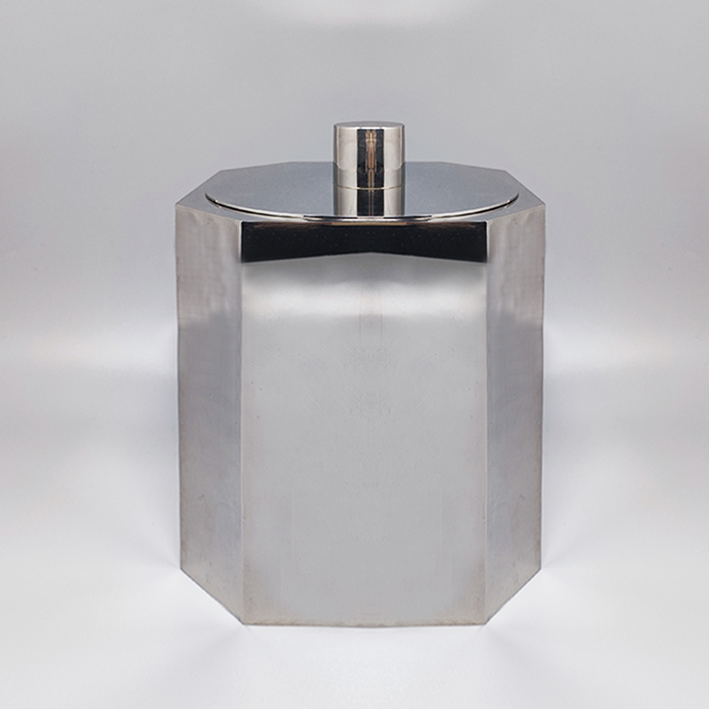 1970s Octagonal Ice Bucket by Marengo in Metal. Made in Italy