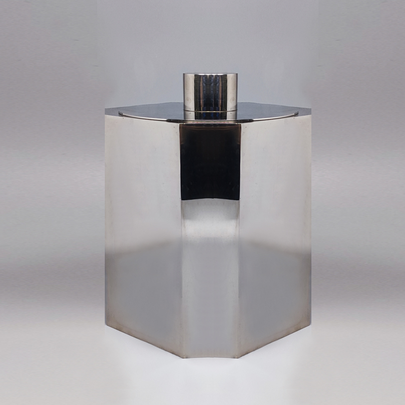 1970s Octagonal Ice Bucket by Marengo in Metal. Made in Italy