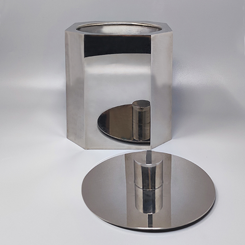 1970s Octagonal Ice Bucket by Marengo in Metal. Made in Italy