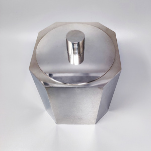 1970s Octagonal Ice Bucket by Marengo in Metal. Made in Italy
