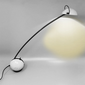 1970s Stunning White Table Lamp "Alina" by Valenti with Box. Made in Italy