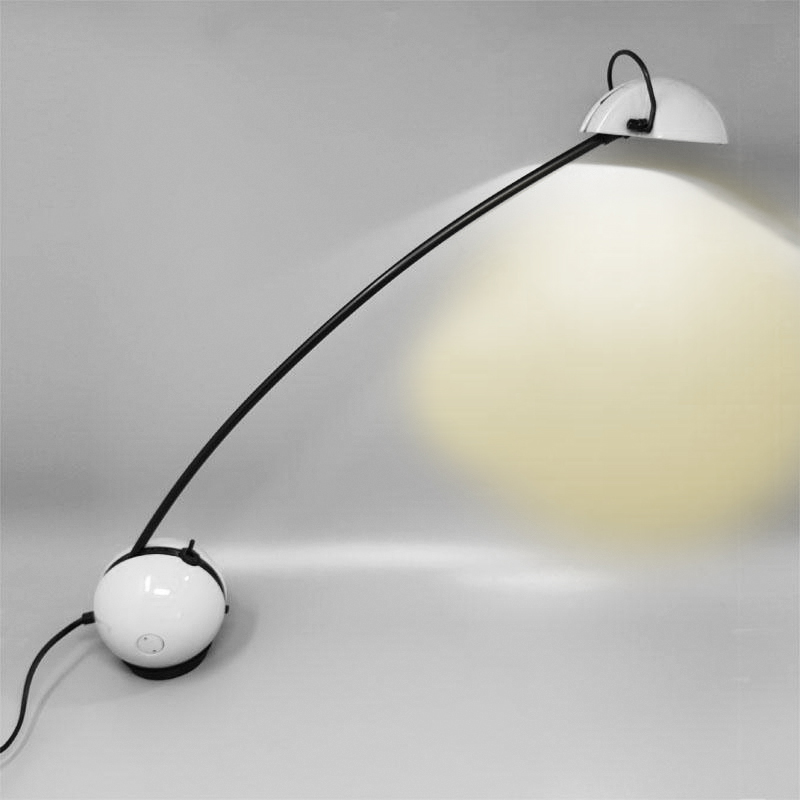 1970s Stunning White Table Lamp "Alina" by Valenti with Box. Made in Italy