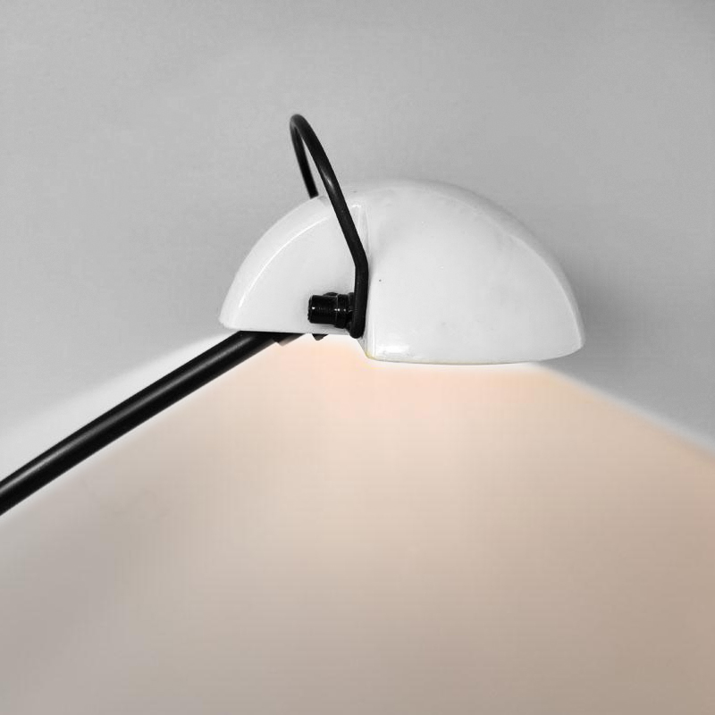 1970s Stunning White Table Lamp "Alina" by Valenti with Box. Made in Italy