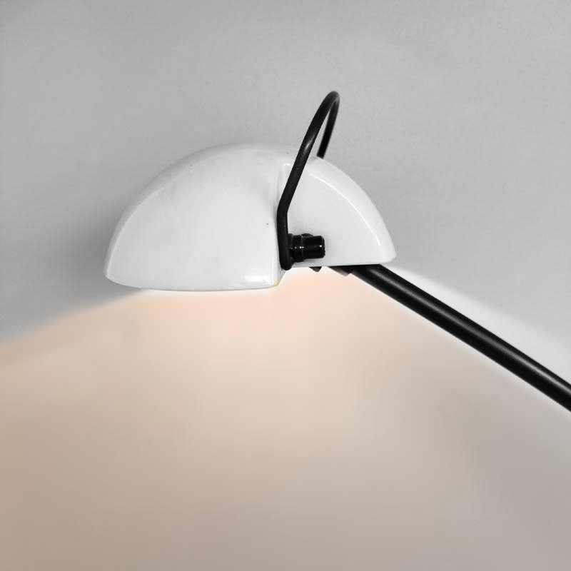 1970s Stunning White Table Lamp "Alina" by Valenti with Box. Made in Italy