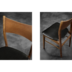 Vintage Classic Mid-Century Modern Scandinavian Dining Chairs in Beech and Teak Wood, 1960s, Set of 4