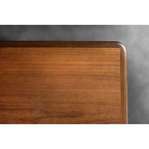 Vintage Classic Mid-Century Scandinavian Danish Modern Rosewood Coffee Table with Pull-Out Black Top, 1960s