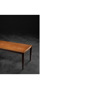 Vintage Classic Mid-Century Scandinavian Danish Modern Rosewood Coffee Table with Pull-Out Black Top, 1960s