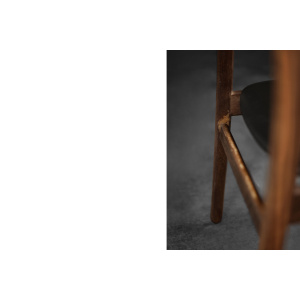 Vintage Mid-Century Modern Scandinavian Teak & Vinyl Dining Chairs, 1960s