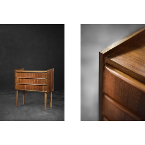 Classic Vintage Mid-Century Scandinavian Danish Modern Teak Chest of Drawers, 1960s
