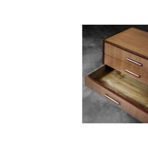 Classic Vintage Mid-Century Danish Scandinavian Modern Mahogany Sideboard with Drawers, 1970s