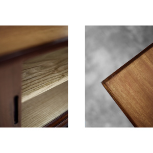 Classic Vintage Mid-Century Danish Scandinavian Modern Mahogany Sideboard with Drawers, 1970s