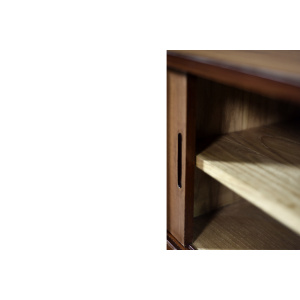 Classic Vintage Mid-Century Danish Scandinavian Modern Mahogany Sideboard with Drawers, 1970s
