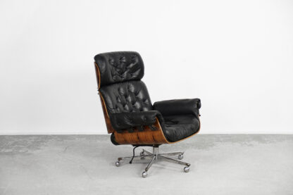 Swiss Modern Leather; Bent Wood Lounge Chair by Martin Stoll for Stoll Giroflex, 1960s - Image 3