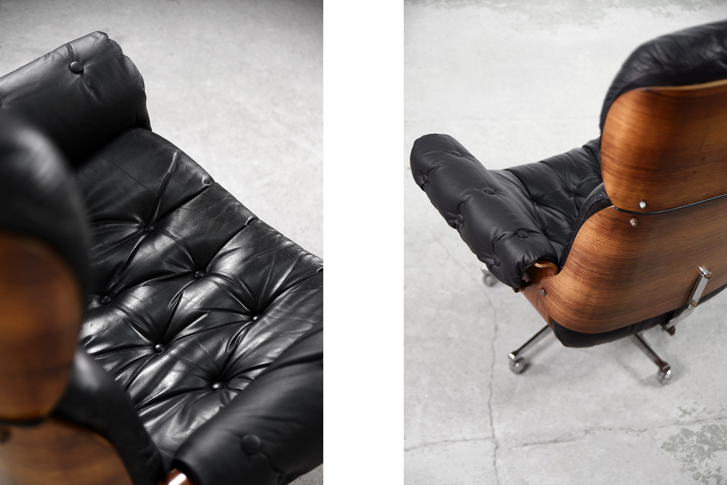 Swiss Modern Leather; Bent Wood Lounge Chair by Martin Stoll for Stoll Giroflex, 1960s
