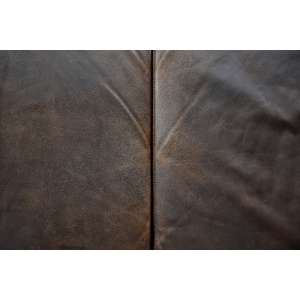 Rare Vintage Mid-Century Scandinavian Modern 2-Seater Brown Leather Sofa 3330 by Arne Vodder for Fritz Hansen, 1960s
