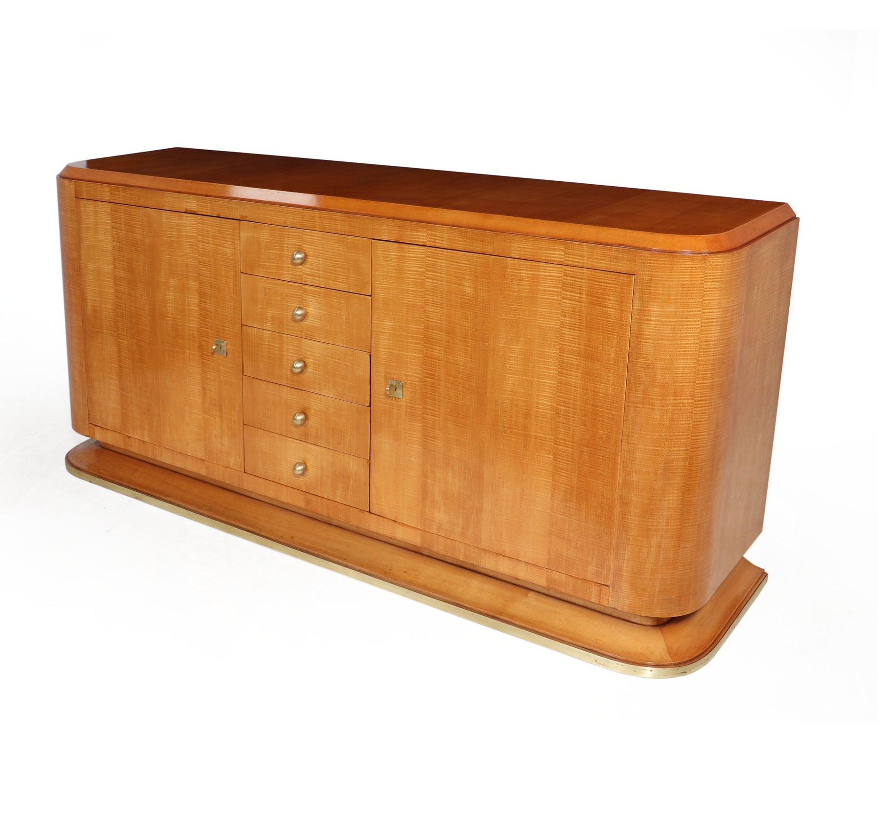 Elegant French Art Deco Sideboard In Sycamore