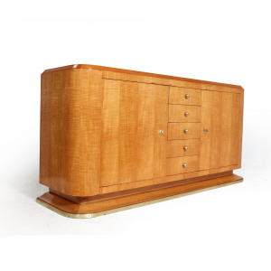 Elegant French Art Deco Sideboard In Sycamore