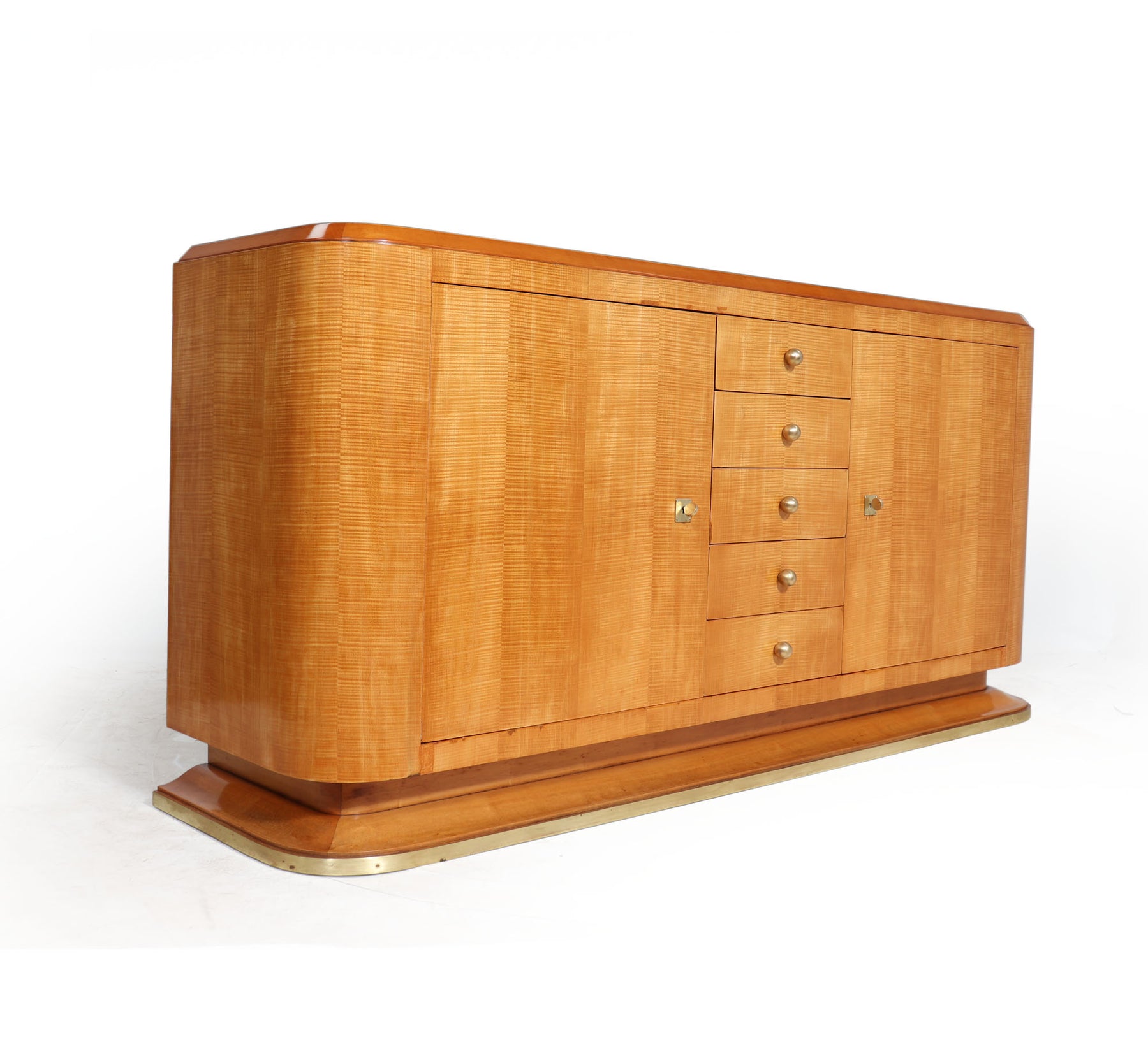 Elegant French Art Deco Sideboard In Sycamore