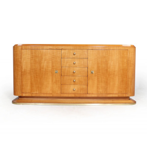 Elegant French Art Deco Sideboard In Sycamore