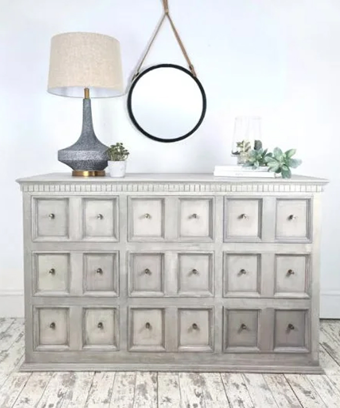 Grey Multi Drawer Unit