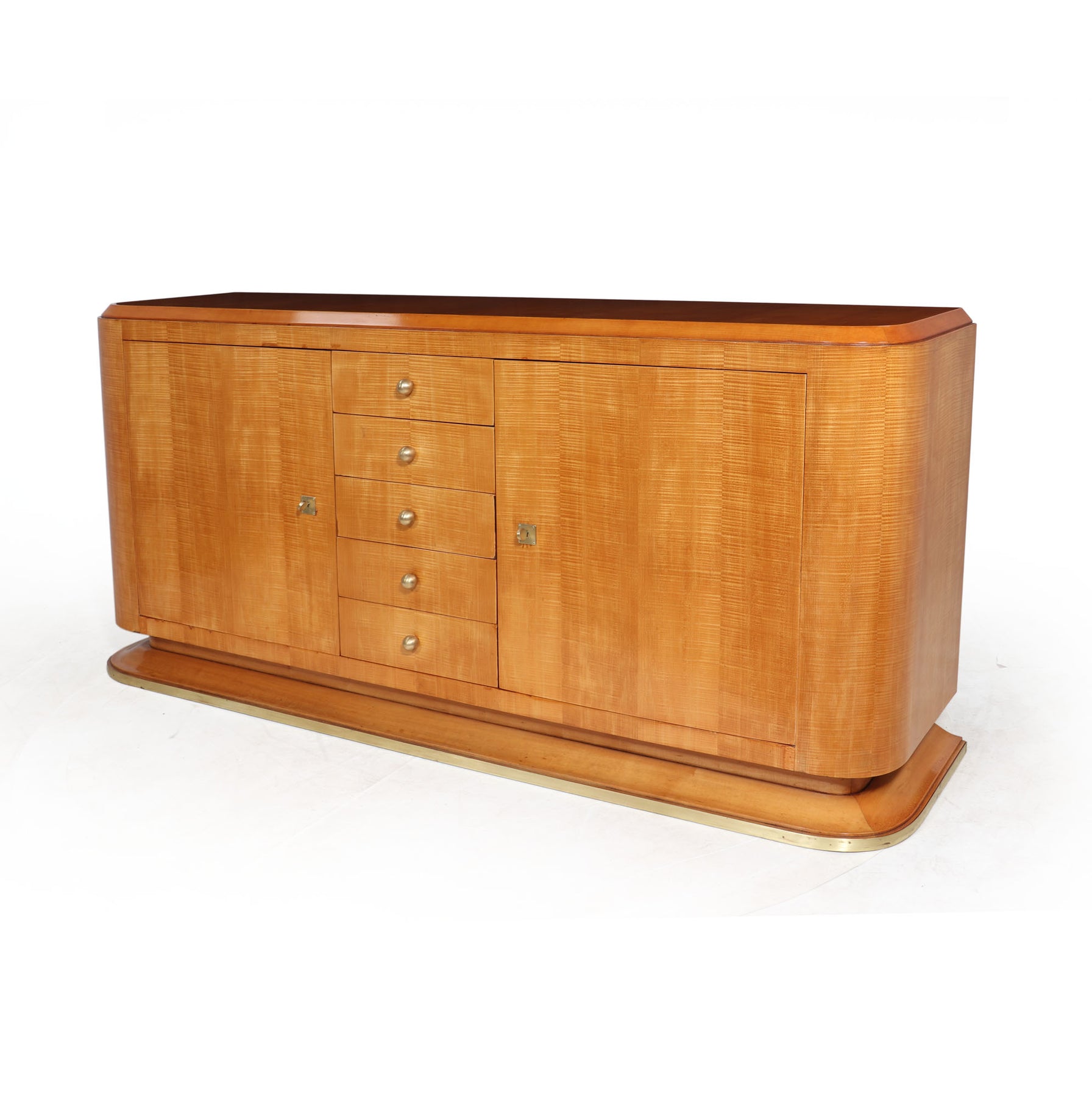 Elegant French Art Deco Sideboard In Sycamore