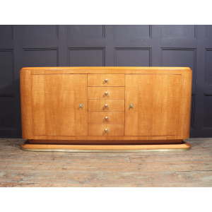 Elegant French Art Deco Sideboard In Sycamore