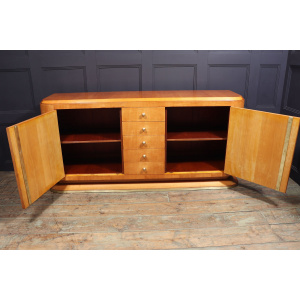 Elegant French Art Deco Sideboard In Sycamore