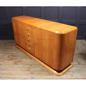 Elegant French Art Deco Sideboard In Sycamore