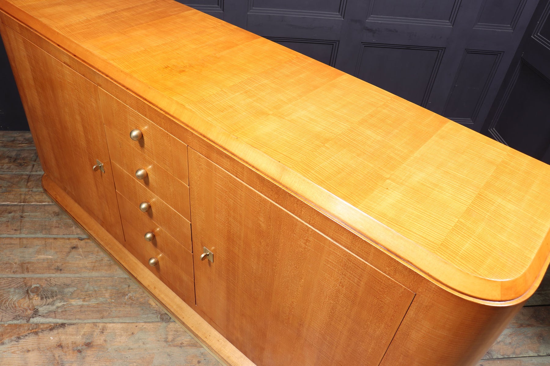 Elegant French Art Deco Sideboard In Sycamore