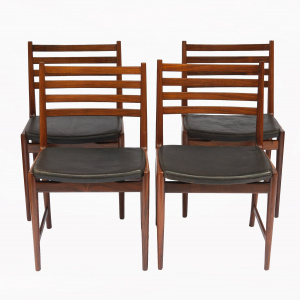 Rosewood Dining Chairs By Kai Lyngfeldt Larsen For Søren Willadsen, 1960s, Set Of 4