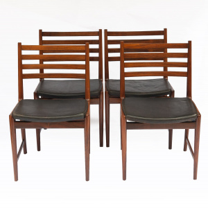 Rosewood Dining Chairs By Kai Lyngfeldt Larsen For Søren Willadsen, 1960s, Set Of 4