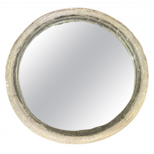 Circular Illuminated Lucite Wall Mirror, 1970s