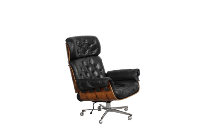 Swiss Modern Leather; Bent Wood Lounge Chair by Martin Stoll for Stoll Giroflex, 1960s