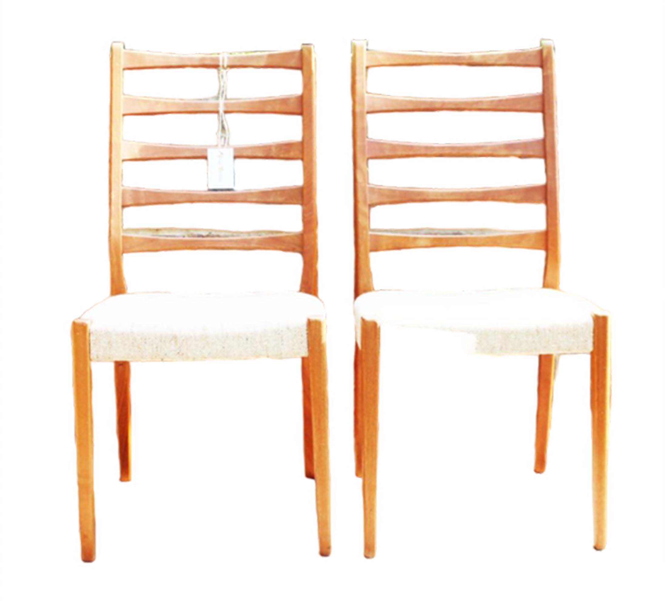 Swedish ladder back dining chairs by Svegards Of Markaryd