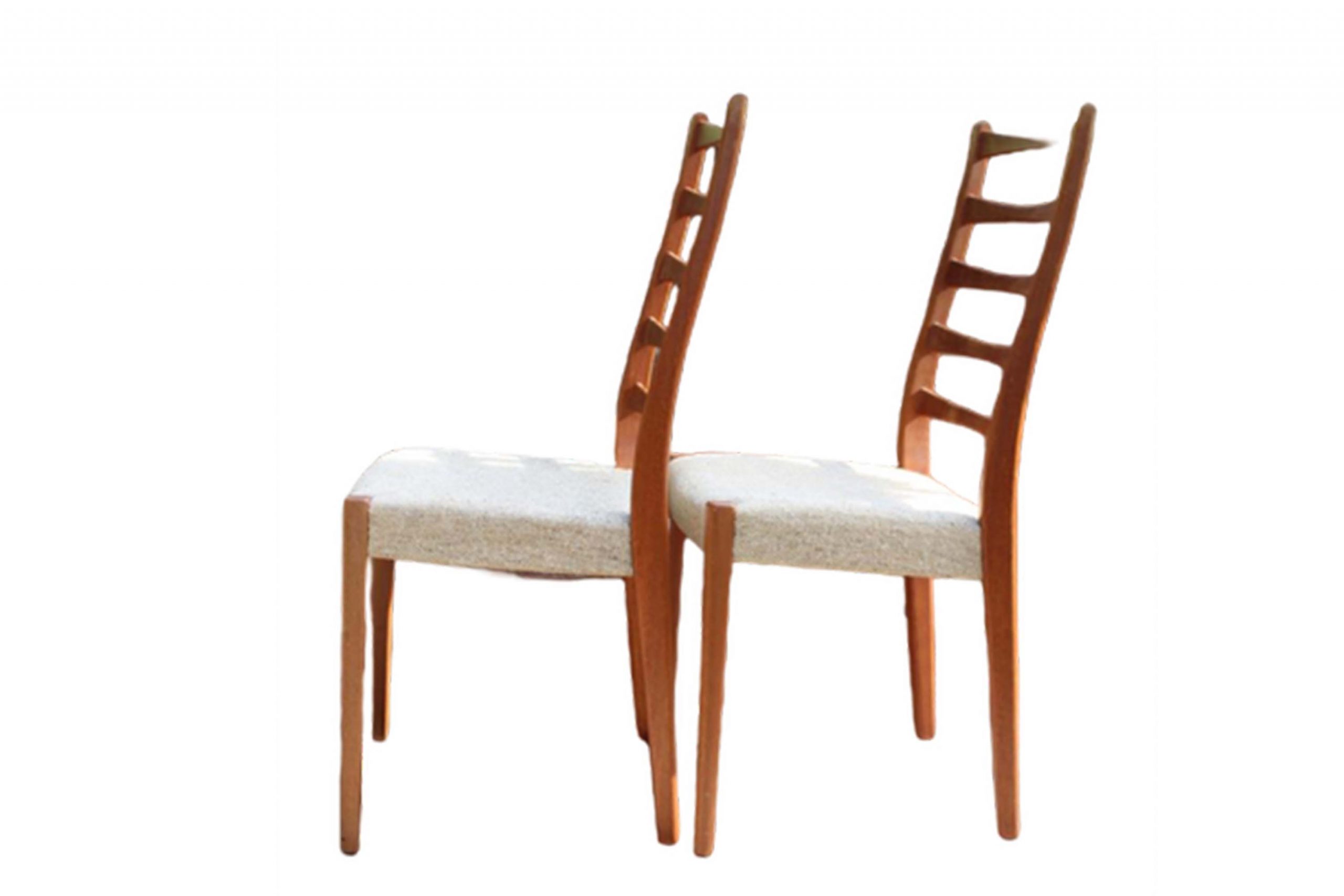 Swedish ladder back dining chairs by Svegards Of Markaryd
