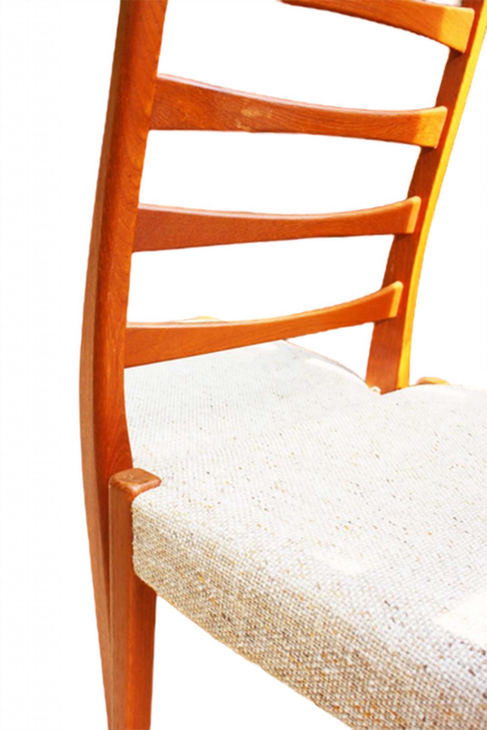Swedish ladder back dining chairs by Svegards Of Markaryd