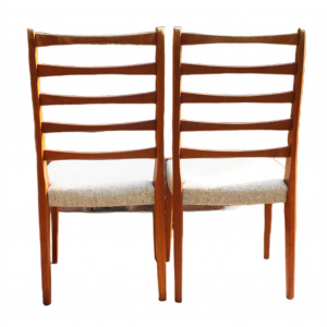 Swedish ladder back dining chairs by Svegards Of Markaryd