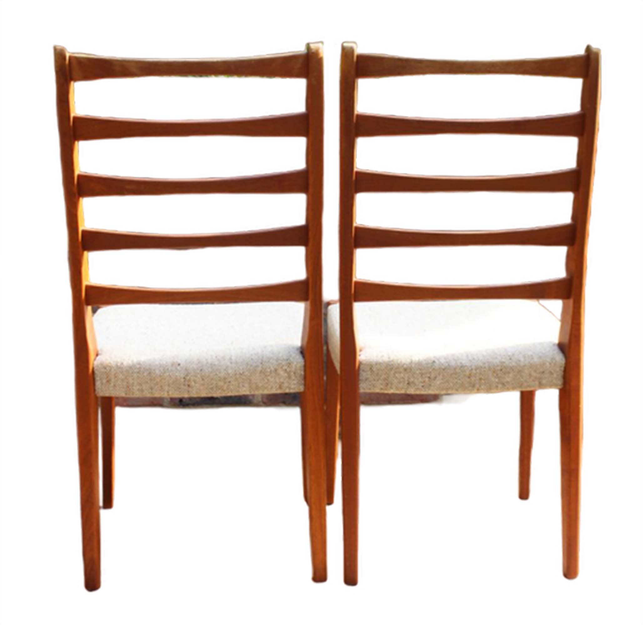 Swedish ladder back dining chairs by Svegards Of Markaryd