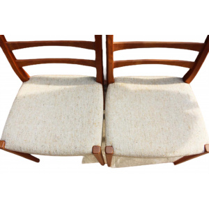 Swedish ladder back dining chairs by Svegards Of Markaryd
