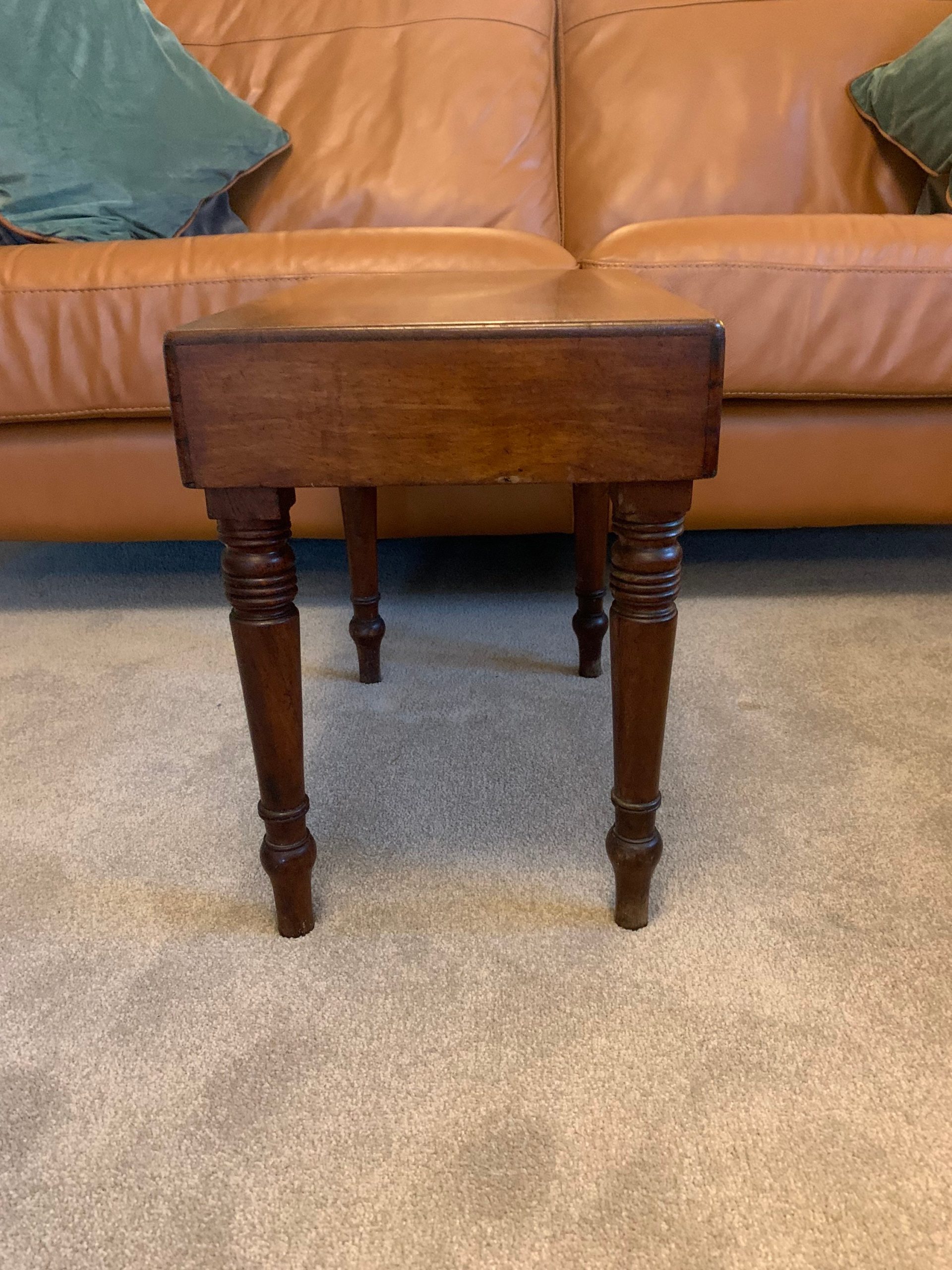 Victorian Satinwood Bidet Coffee Table With Hidden Storage