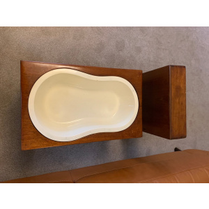 Victorian Satinwood Bidet Coffee Table With Hidden Storage