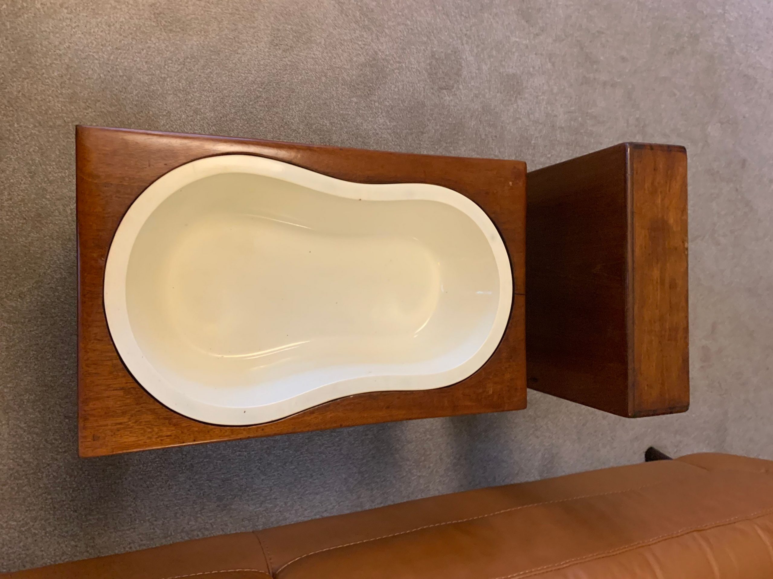 Victorian Satinwood Bidet Coffee Table With Hidden Storage