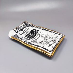 1960s Catchall/Vide-Poche in Porcelain "La Gioconda" by Piero Fornasetti. Made in Italy.