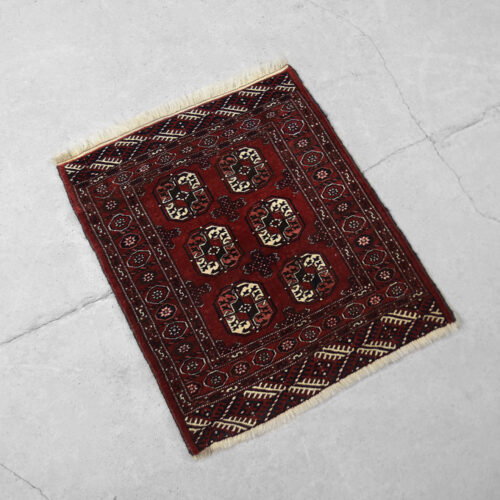 Vintage Oriental Afghan Rug in Hand-Woven Wool, 1970s