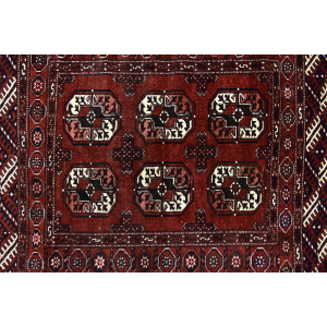 Vintage Oriental Afghan Rug in Hand-Woven Wool, 1970s