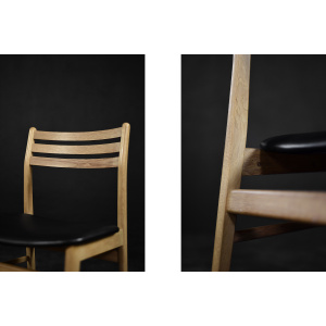 Vintage Mid-Century Scandinavian Modern Oak Dining Chairs from Sax Møbelfabrik, 1960s, Set of 4