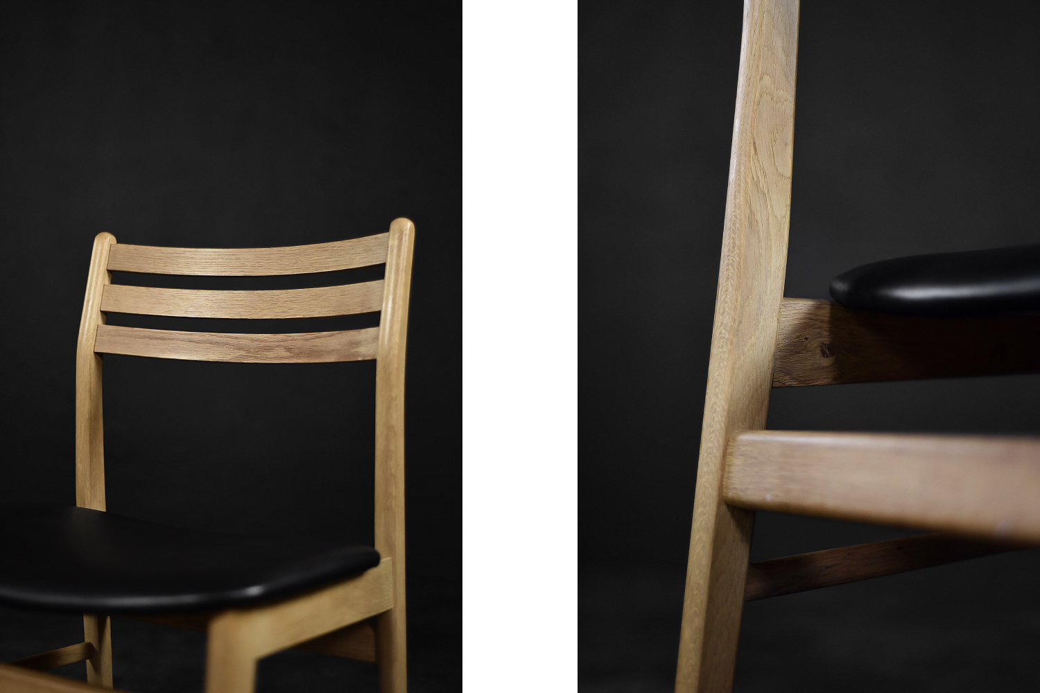 Vintage Mid-Century Scandinavian Modern Oak Dining Chairs from Sax Møbelfabrik, 1960s, Set of 4
