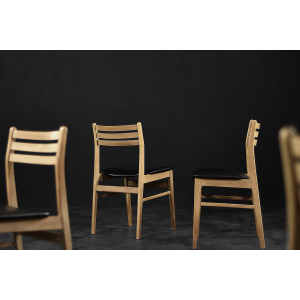 Vintage Mid-Century Scandinavian Modern Oak Dining Chairs from Sax Møbelfabrik, 1960s, Set of 4
